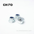 ISO 7043 Grado 10 El inserto de nylon chapado en zinc hexágono